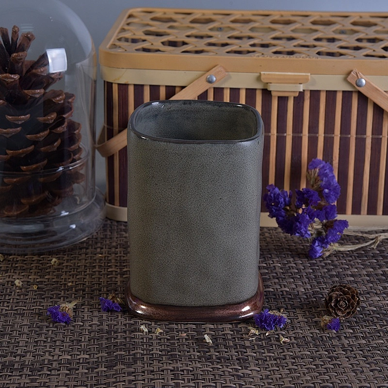 26+ years experience wholesale glaze square candle ceramic vessel