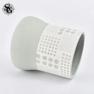 Sunny Glass great design 320ml ceramic candle jars  made in China