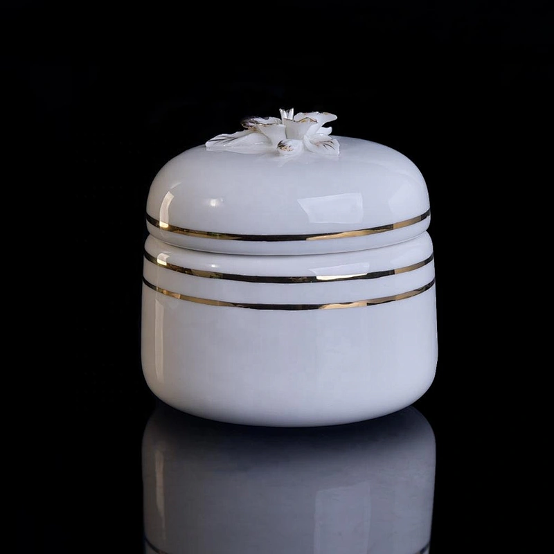 10oz 20oz Home decoration souvenir candle ceramic tins with lids