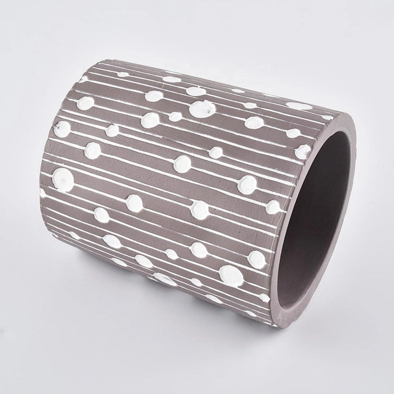 10oz New design empty tealight grey ceramic candle holder