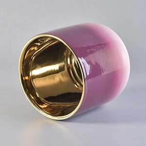 10oz 20oz Wholesales custom pink luxury candle ceramic jar