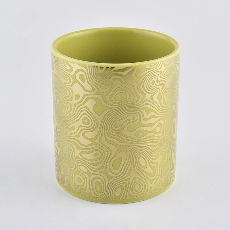 Hot Sale Custom Printing on 10oz Ceramic Candle Jar