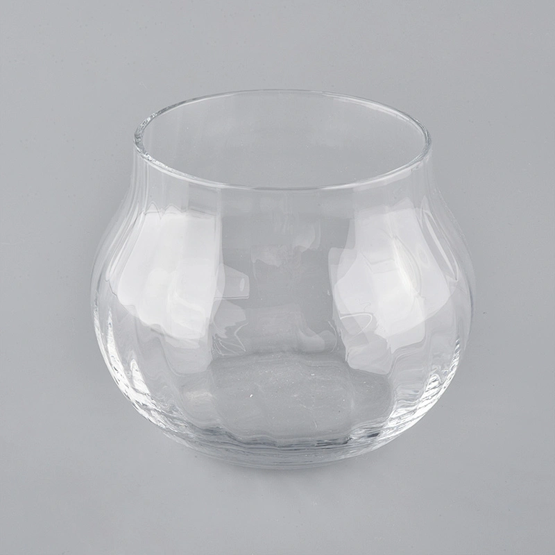 Hand Blown Glass Candle Container