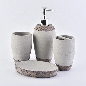 Wholesales custom grey concrete bathroom Lotion dispenser