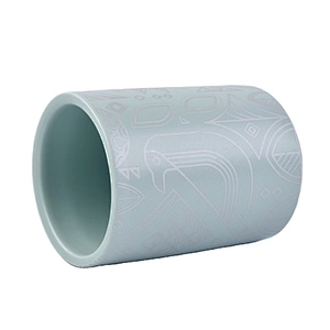 Sunny cylinder custom ceramic candle jars holder table decoration