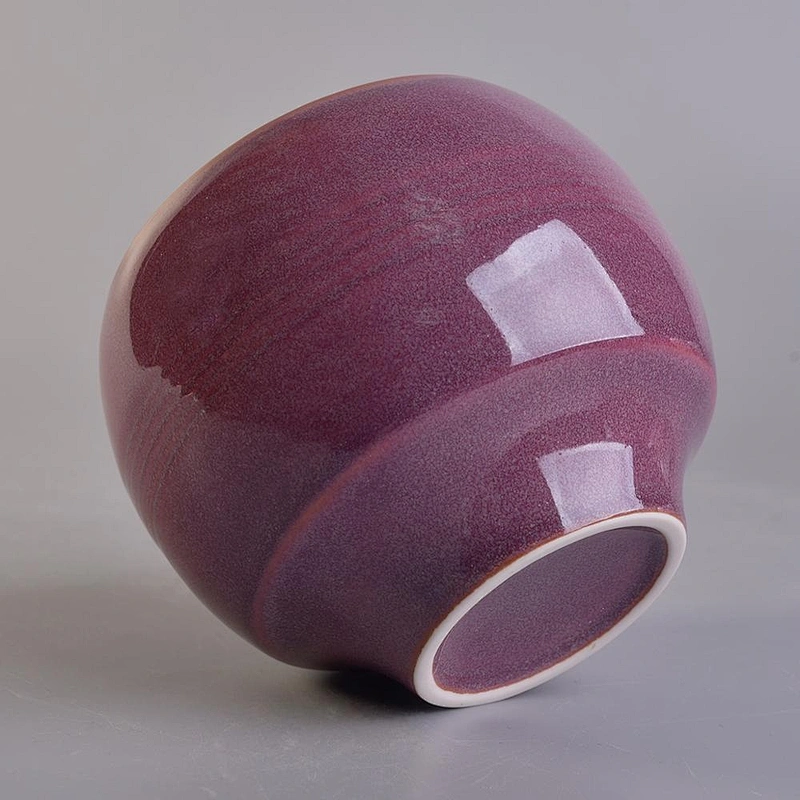 Wholesales color candle ceramic holder 16 ounce