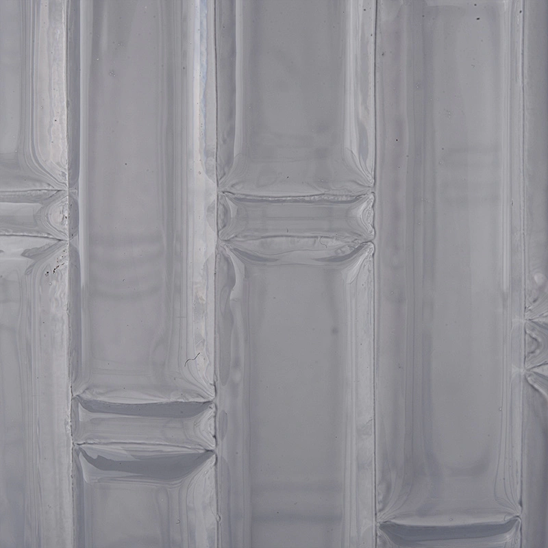 new arrived bar pattern glass candle jar