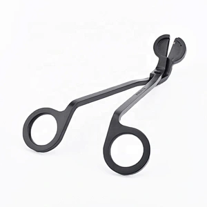 home decor customized stainless steel black candle scissors wick trimmer