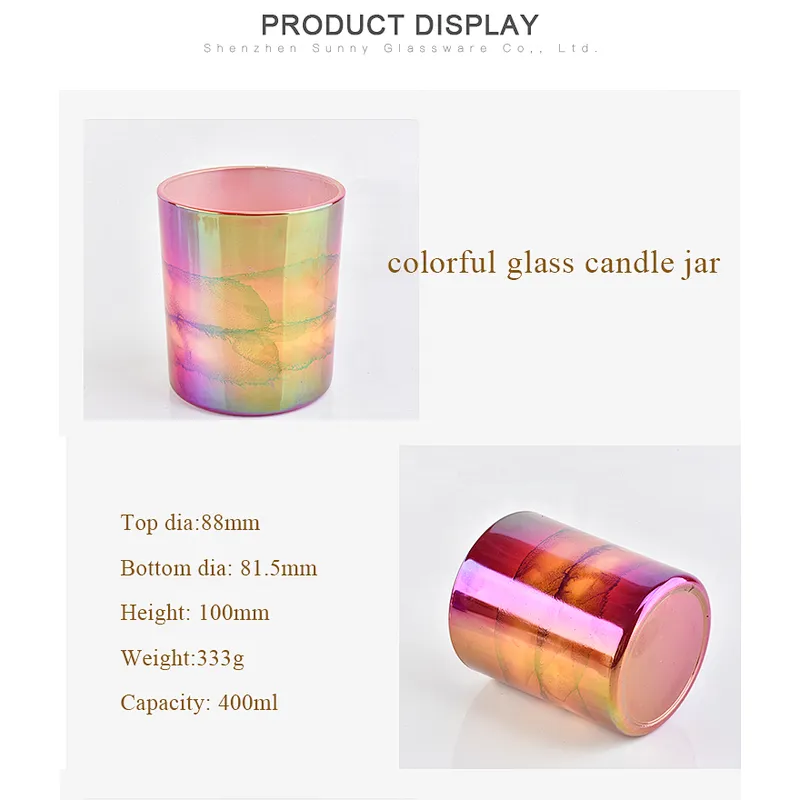 Custom Colored Glass Candle Vessel Candle Jars Wholesale China