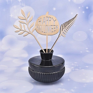230ml black ceramic reed diffuser bottles for home fragrance