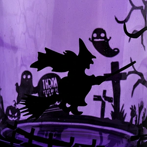 Sunny Suppliers halloween luxury glass candle jar holders party decor