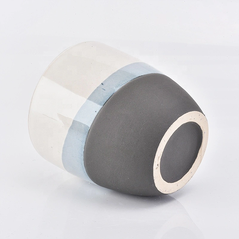 Modern Customized empty matte candle ceramic holders