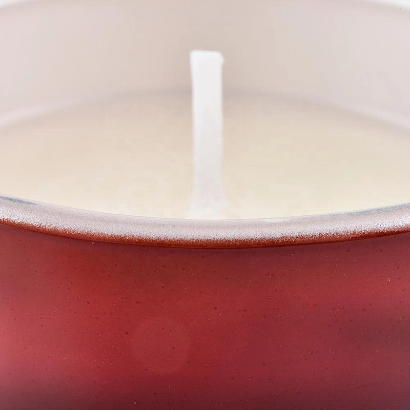 Sunny luxury custom empty tealight red glass candle jar holder