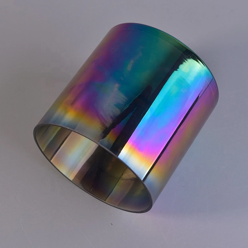 1200ml Luxury Iridescent Holographic Candle Glass Jar