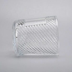Empty Candle Crystal Vessel Container Glassware