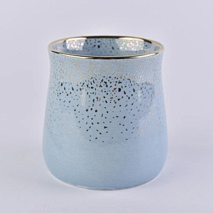 Wholesales glazed luxury ceramic candle jars 10oz 12oz