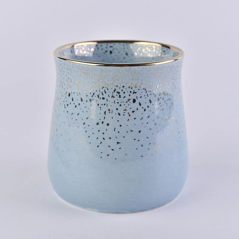 Wholesales glazed luxury ceramic candle jars 10oz 12oz