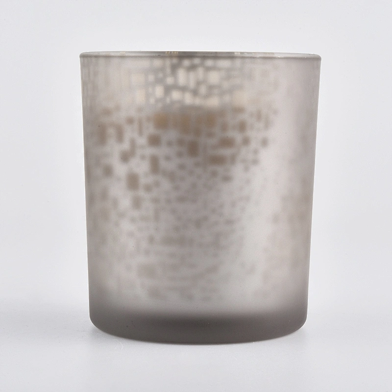 Sunny new design Wholesales custom amber luxury glass candle jars holder