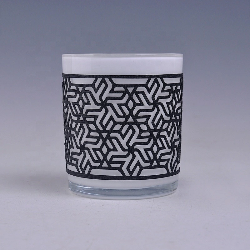 8oz 10oz Wholesales Custom woven glass candle jar