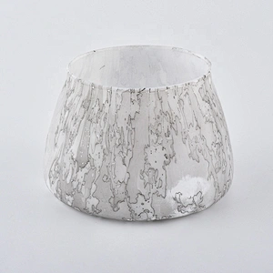 Home Decorative Water Transfer Candle Jar Glass Wholesale