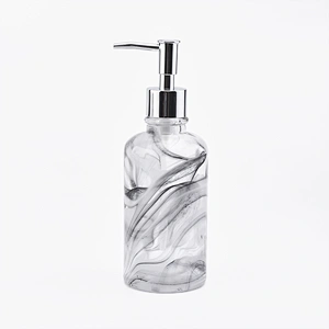 overlay glass bath accessories sets white and black glass bottle soap dish tumbler