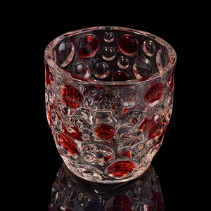 6oz 8oz 10oz Wholesales decorative bubble tealight glass candle jar