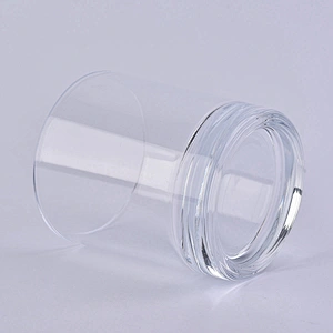 luxury 7oz thick base glass candle jars