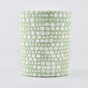 10oz Sunny coloured tealight ceramic candle holder