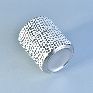 10oz Wedding Party Electroplating Ceramic Candle Holder