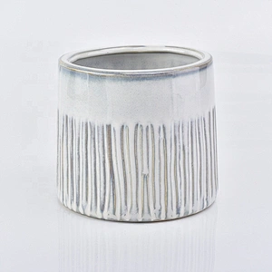 10oz Supplier home decoration marble ceramic candle holder for table