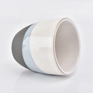 Modern Customized empty matte candle ceramic holders