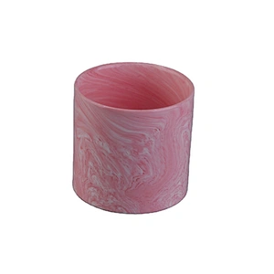 Sunny new design pink tealight ceramic candle holder home decoration