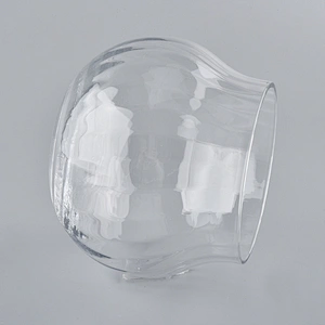Hand Blown Glass Candle Container