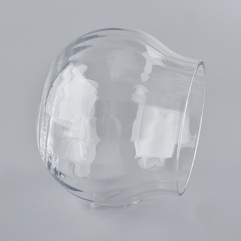 Hand Blown Glass Candle Container