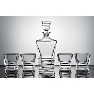 5 pieces in stock Borosilicate  Glass whiskey bottle cup sets