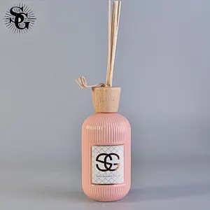 Sunny 247ml 153g pink or white  ceramic aromatherapy reed diffuser