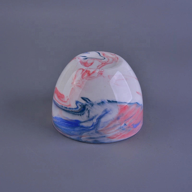 300ml Modern round mini ceramic candle holders wholesales