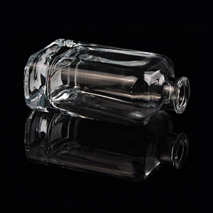 4oz square transparent high-white glass perfume bottles fragrance bottles
