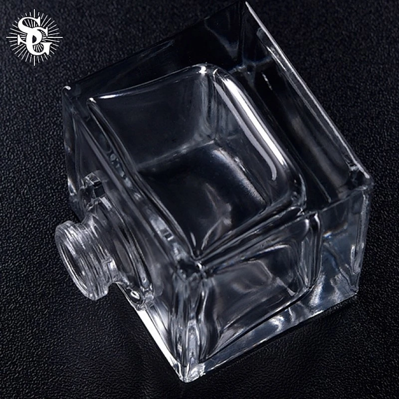 Sunny 36ml 1oz glass perfume bottle transparent square bottle for car