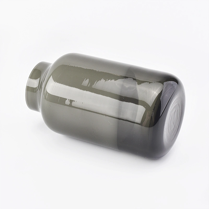150ml cylinder grey overlay glass reed diffuser bottles