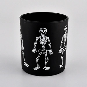 8oz Hallween  Glass Candle Holders