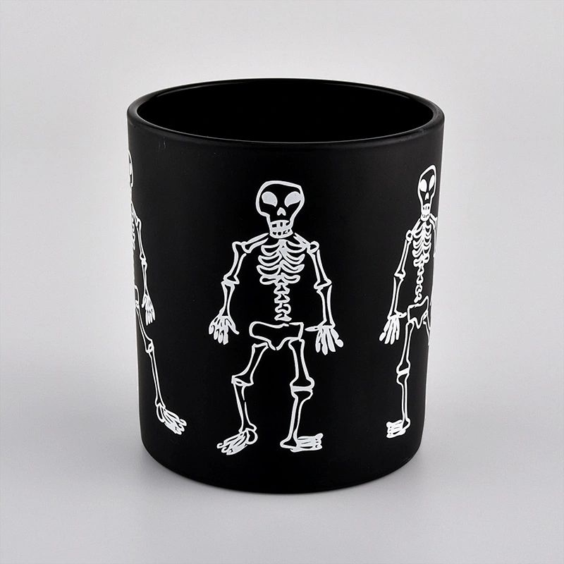 8oz Hallween  Glass Candle Holders