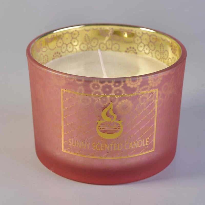 Sunny frost tealight scented candle glass container 10oz 14oz 20oz