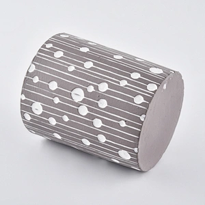 10oz New design empty tealight grey ceramic candle holder