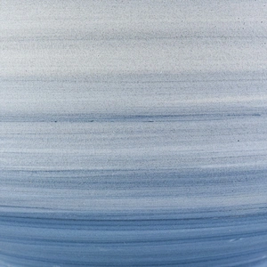 Sunny blue frosted recycled Ceramic Candle vessel 8oz 10oz