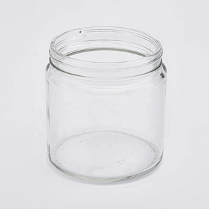 Sunny custom decorative large clear glass candle containers 20oz
