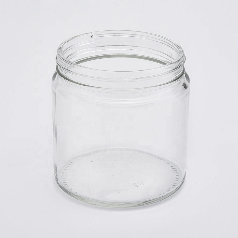 Sunny custom decorative large clear glass candle containers 20oz