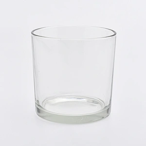 hot sales cylinder candle holder glass