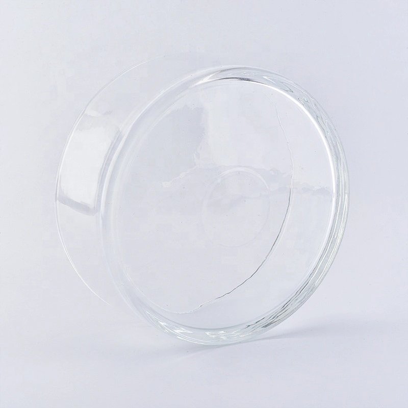 Large Capacity Round Shaped Crystal clear jars for candles