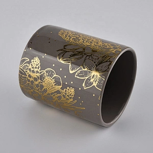 Valentine's Day fancy cylinder scented ceramic candle holder